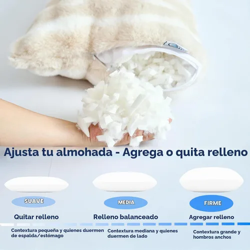 Vista 8 de OMEO Almohada de invierno esponjosa de cuerpo completo – Almohada de embarazo de espuma viscoelástica, almohada de lactancia para dormir de lado