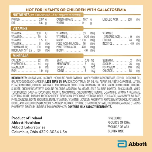 Vista 2 de Pure Bliss Irish Farms, fórmula para bebés fácil de digerir, fórmula infantil, 0-12 meses, lata de 24.7 onzas