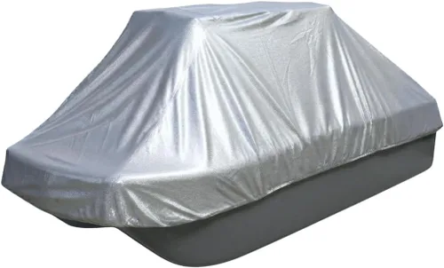 Vista 8 de EliteShield Cubierta de almacenamiento impermeable para lancha de estanque, se adapta a lanchas de lubina Pond Prowler de hasta 10.2 pies de largo