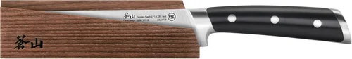 Vista 2 de Cangshan TS Series 1020786 - Juego de cuchillos para deshuesar y funda de madera forjados de acero 14C28N sueco de 6 pulgadas