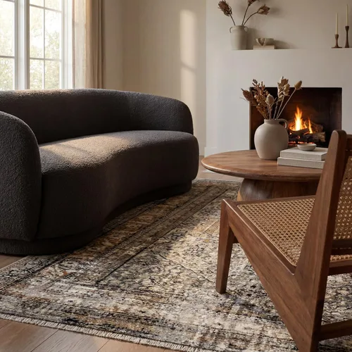 Vista 8 de nuLOOM Alfombra de interior con borlas de alto rendimiento, tejida a máquina, fácil de limpiar, duradera, sin deshilachado, 9 x 12 pies, Charvi