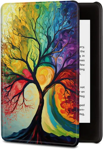 Vista 8 de BVDIKMI Funda para Kindle de 6 pulgadas (versión 11ª generación 2022), funda delgada de piel sintética con encendido y apagado automático