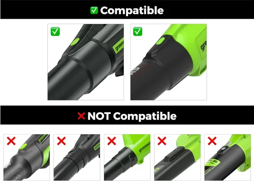 Vista 2 de Boquilla de secado de coche Stubby para sopladores de hojas Greenworks 760, 730, 700, 610, 585, 550, 515 y 500 CFM