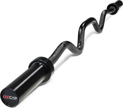 Vista 12 de CAP 48" Olympic Super Curl Bar Heavy Duty Solid Steel, 500 lb Capacity