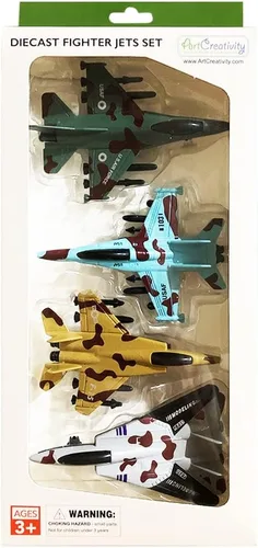 Vista 7 de ArtCreativity United Sates Air Force - Juego de 4 juguetes de combate fundido a presión de la Fuerza Aérea de los Estados Unidos, mecanismo