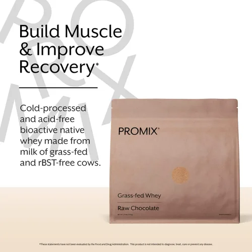 Vista 2 de ProMix Nutrition Proteína de suero en polvo, chocolate, alimentado con pasto - Batidos de fitness y nutrición después del entrenamiento, licuados