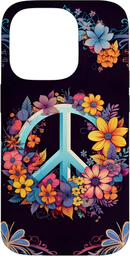 Vista 17 de Boho Floral Peace Sign Case for iPhone 17
