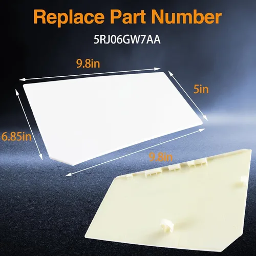 Vista 6 de Tapa blanca de llenado de combustible para puerta de llenado de combustible compatible con Ram ProMaster 1500 2500 3500 2014 2015 2016 2017 2018