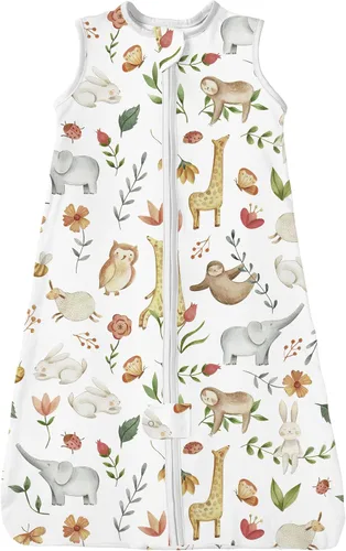 Vista 59 de TotAha Toddler Sleep Sack 2T-4T 0.5 TOG Wearable Blanket Sleeping Bag Safari de África