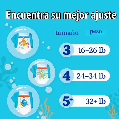 Vista 7 de Huggies Little Swimmers - Pañales de natación, talla 3, 20