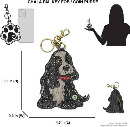 Vista 3 de CHALA Dog Collection - Llavero decorativo para mujer