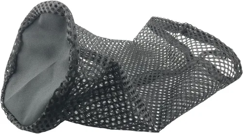 Vista 2 de Bolsa negra para pelotas de golf, tamaño grande con capacidad para 48 a 56 bolas, malla de nailon estilo bolsillo con cierre de cordón de bloqueo