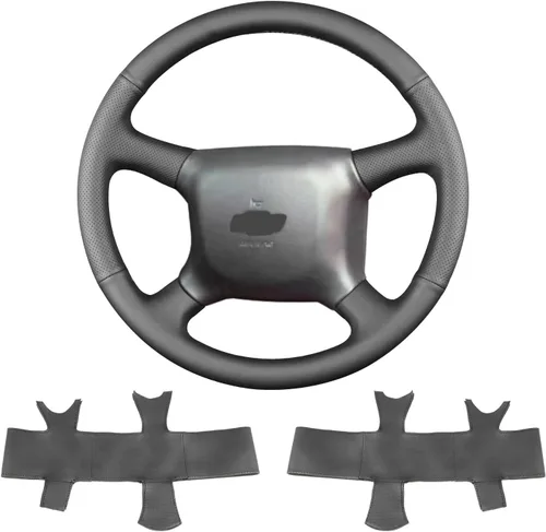 Vista 7 de Funda de volante cosida a mano, apta para Chevy Astro Silverado 1999/Suburban 2000/Blazer S-10 2001/Avalanche Blazer 2002/Kodiak 2005, funda