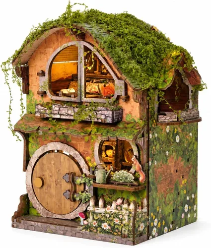 Vista 9 de Spilay Kit de casa en miniatura para adultos, kit de casa de muñecas en Fantasy Wonderland