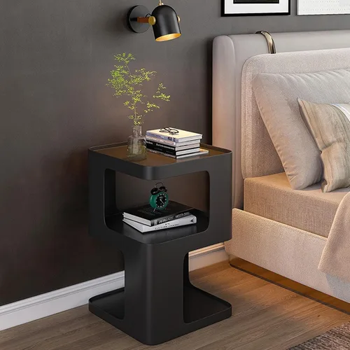 Vista 7 de Mesitas de noche Muebles de dormitorio Minimalista Arte de Hierro Mesita de Noche Simplemente Mesita de noche