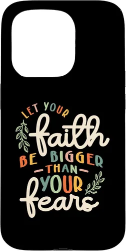 Vista 14 de Faith Over Fear Vintage Inspire Christian Design Case for iPhone 17