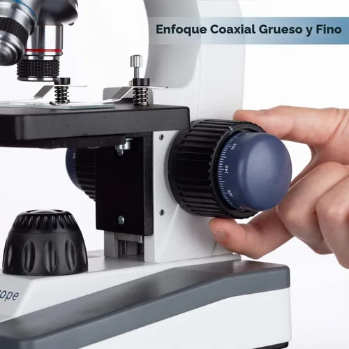 Vista 3 de Microscopio compuesto biológico AmScope M150C-MS 1000X con resistente