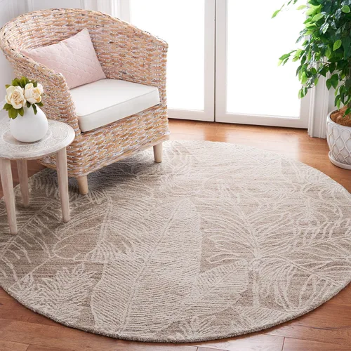 Vista 15 de SAFAVIEH Metro Collection - Alfombra de pasillo de 2 pies 3 pulgadas x 9 pies, beige y marfil, lana botánica hecha a mano, ideal para zonas de alto