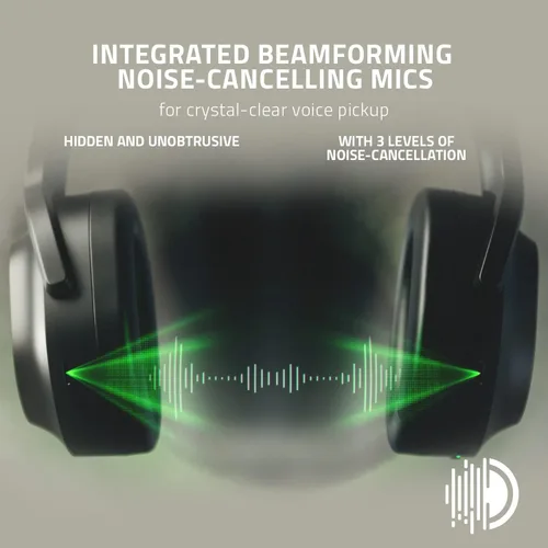 Vista 3 de Razer Barracuda - Auriculares inalámbricos para juegos y móviles PC Playstation Switch Android iOS 24 GHz inalámbrico Bluetooth micrófono integrado