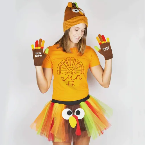 Vista 6 de Gone For a Run Thanksgiving Holiday Tutus Turkey Trot Disfraces & Accesorios Varios Estilos