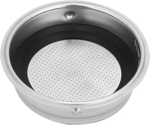 Vista 8 de Filtro de café de acero inoxidable, cestas de filtro de café de 2.008 in, filtro de café expreso, cesta porosa presurizada, accesorios de repuesto