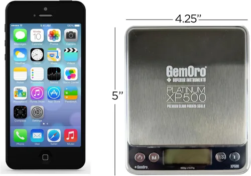 Vista 6 de GemOro Platinum XP500 - Báscula de bolsillo Jewelers, báscula portátil de encimera con precisión duradera, herramienta digital precisa con lectura