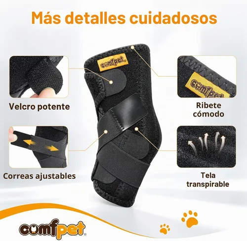 Vista 8 de Soporte de corvejón grande para perro (40-90 libras), soporte de pata trasera de alta resistencia para labrador, pastor alemán, golden retriever