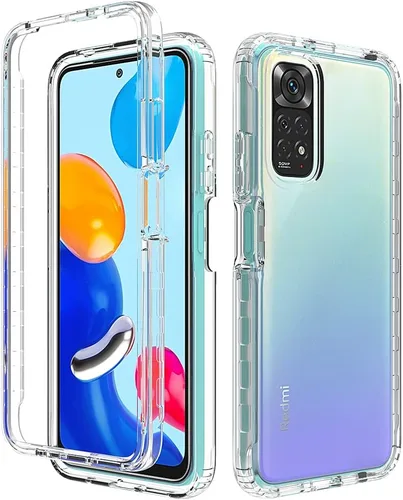 Vista 110 de Pzwoxukhov Funda para Xiaomi Poco M3 M2010J19CG M2010J19CI Caso, alta transparencia, color degradado, funda de absorción de impactos anticaída