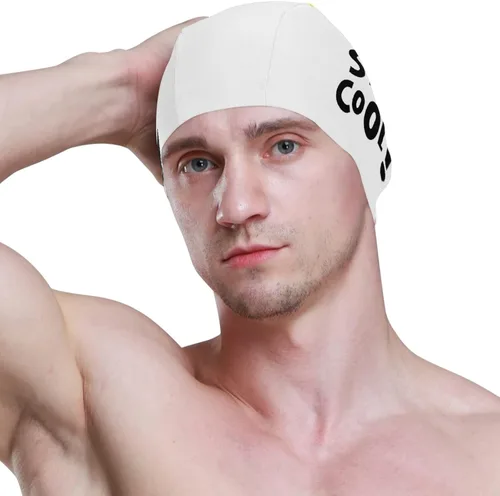 Vista 3 de Gorra de natación unisex para adultos, diseño divertido creativo de poliéster