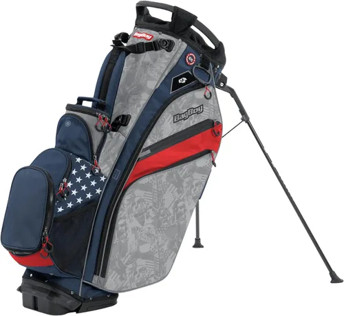 Vista 12 de Bag Boy Chiller Pro - Bolsa híbrida para soporte de golf Negro/Carbón