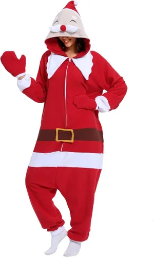 Vista 32 de BGOKTA Pijama de animal de Halloween para adultos, disfraz de cosplay, ropa para el hogar, una pieza Lty1-p