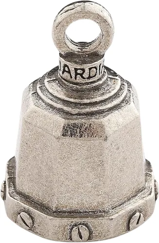 Vista 14 de Guardian Bell Campana de buena suerte con llavero y bolsa de regalo de terciopelo negro Campana de motocicleta Peltre sin plomo Hecho