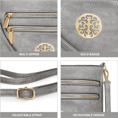 Vista 36 de Montana West Bolsos cruzados para mujer con múltiples bolsillos y correa ajustable