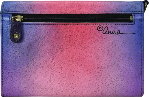 Vista 2 de Anna by Anuschka Organizador de cuero pintado a mano para mujer