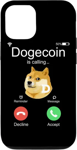 Vista 11 de iPhone 12 mini Dogecoin is Calling Funny Crypto Doge Coin Dog Meme Estuche de regalo