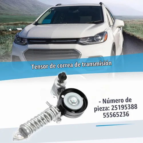 Vista 2 de X AUTOHAUX Conjunto de polea tensor de correa 25195388 para Chevrolet Sonic Trax para Chevy Cruze Limited para Buick Encore Tensor de transmisión