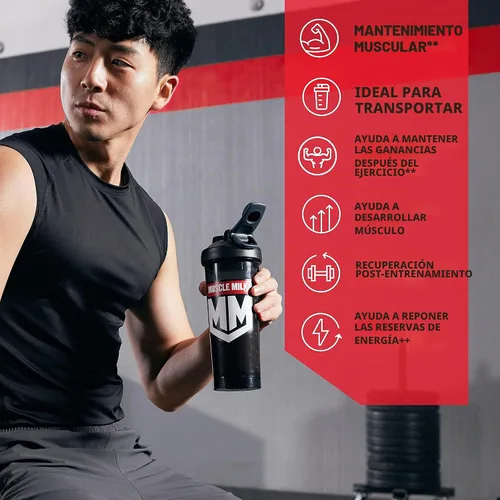 Vista 5 de Muscle Milk Gainer Proteína en Polvo, Crema de Vainilla, 32g Proteína, 5 Libras
