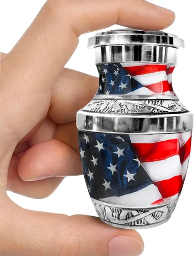 Vista 11 de Urna de águila americana para cenizas hombre adulto – Urnas de cremación patrióticas grandes para cenizas humanas, hombres y mujeres adultos – Urna