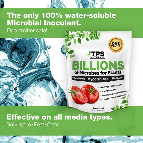 Vista 3 de TPS Nutrients Billions - Inoculante de raíces de hongos micorrícicos para plantas, soluble en agua con micorrizas, bacterias y tricoderma, 8 onzas
