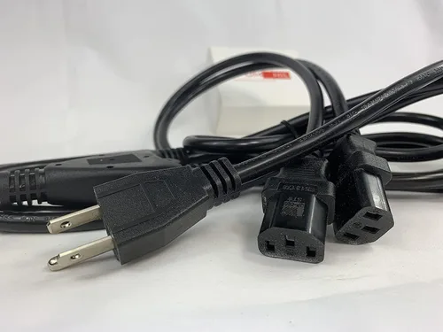 Vista 3 de OMNIHIL - Divisor de cable de alimentación de 3 clavijas de 10 pies compatible con GOURMIA EXPRESSPOT