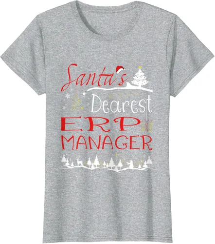 Vista 6 de ERP Manager Xmas Job Cute Christmas T-Shirt