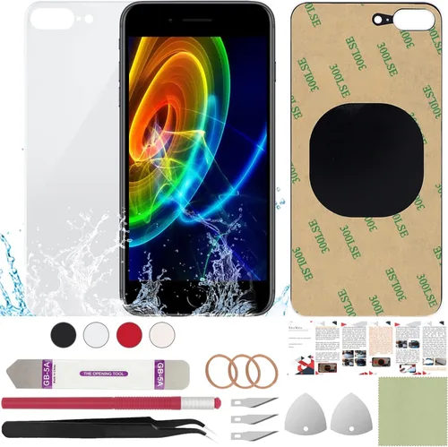 Vista 68 de Funda trasera de repuesto compatible con iPhone 8 de 4.7" + Herramientas profesionales (Gris espacial) Incluye herramientas profesionales, cinta