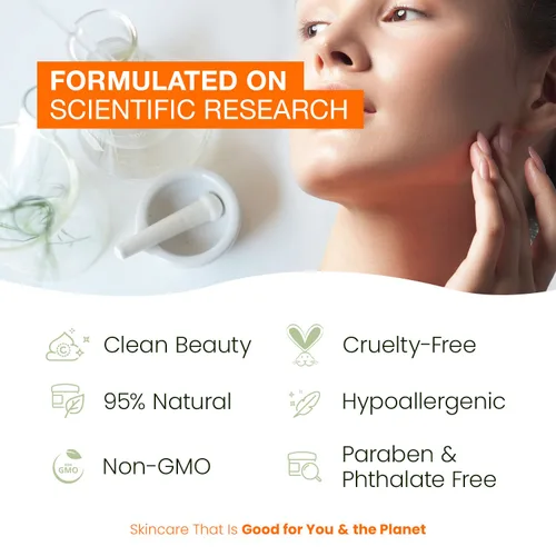 Vista 7 de Natural Chemist Suero de vitamina C con colágeno, probado por dermatólogos, aclaramiento de la piel, antienvejecimiento, tratamiento para el acné