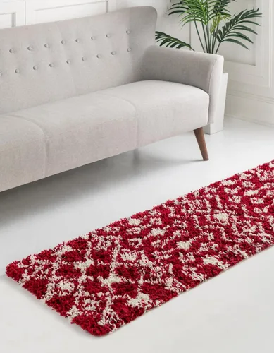 Vista 66 de Unique Loom Moroccan Trellis Shag Collection - Alfombra de área - Meknes (2 pies 2 pulgadas x 3 pies 1 pulgada, rectangular, marrón claro/marfil)