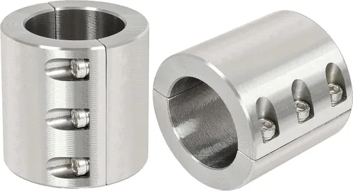 Vista 2 de KUAFU Abrazadera de tubo de cuello dividido compatible con 2 pulgadas de diámetro exterior de tubo soldable de acero en soportes de jaula de barra