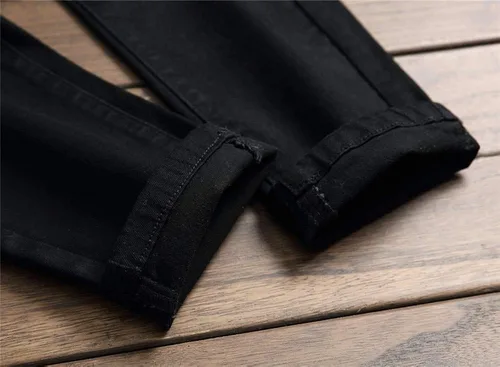 Vista 7 de AITITIA Jeans rasgados de corte regular para hombre