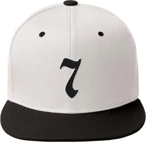Vista 1125 de Daxton Gorra clásica con visera de billete plano con letras del alfabeto inglés antiguo de la A a la Z