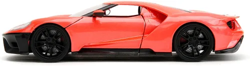 Vista 3 de Jada Pink Slips 1:24 W1 2017 Ford GT - Coche fundido a presión, juguetes para niños y adultos (salmón metálico)