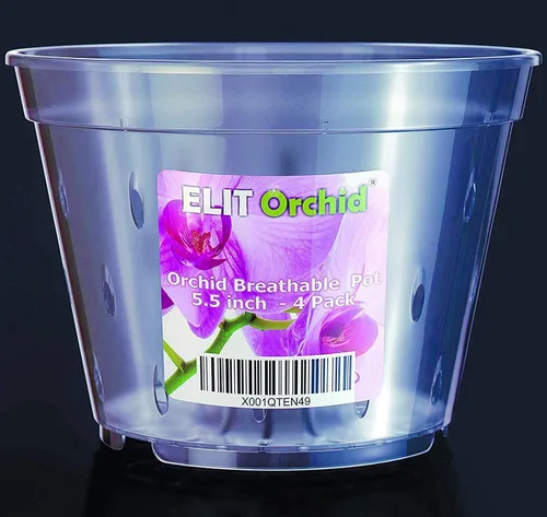 Vista 6 de Maceta para orquídeas con orificios, para interiores, de plástico transparente