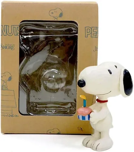 Vista 6 de Peanuts by Jim Shore Snoopy - Mini figura de cumpleaños